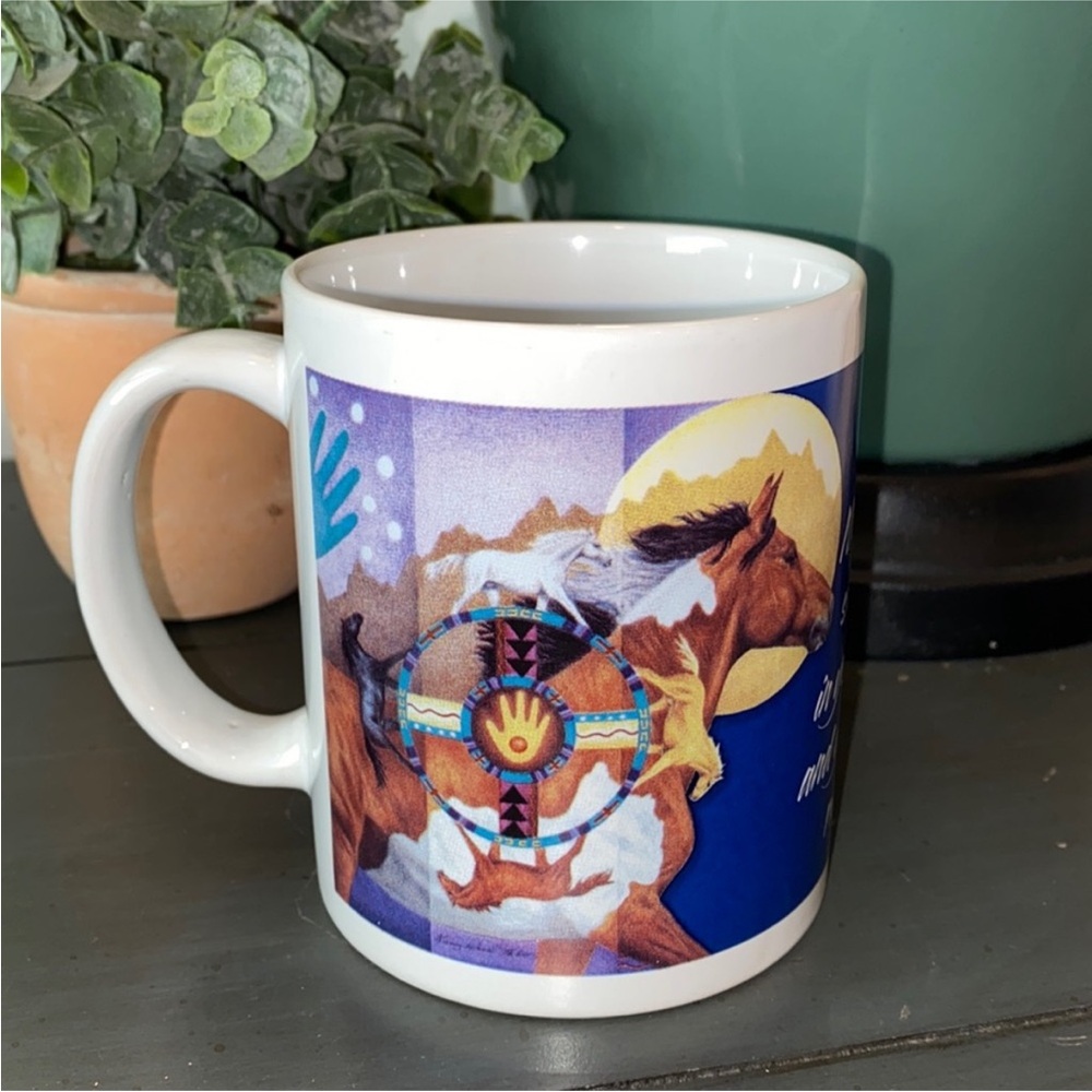 Nancy Wood Taber Wheels of Change Coffee Tea Mug